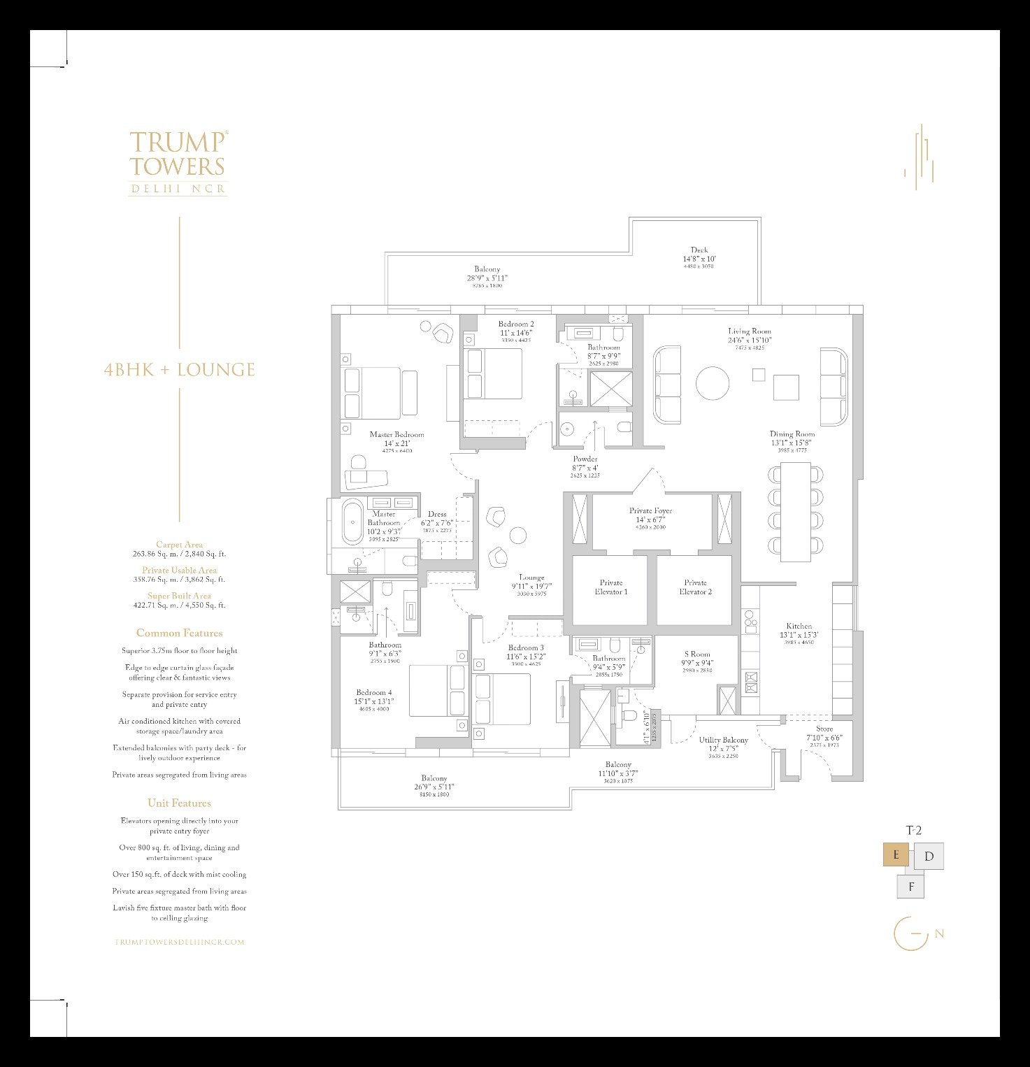4BHK + LOUNGE